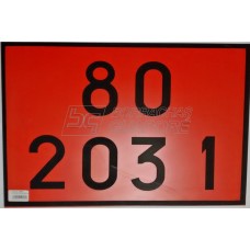 Placa Número ONU 80 2031